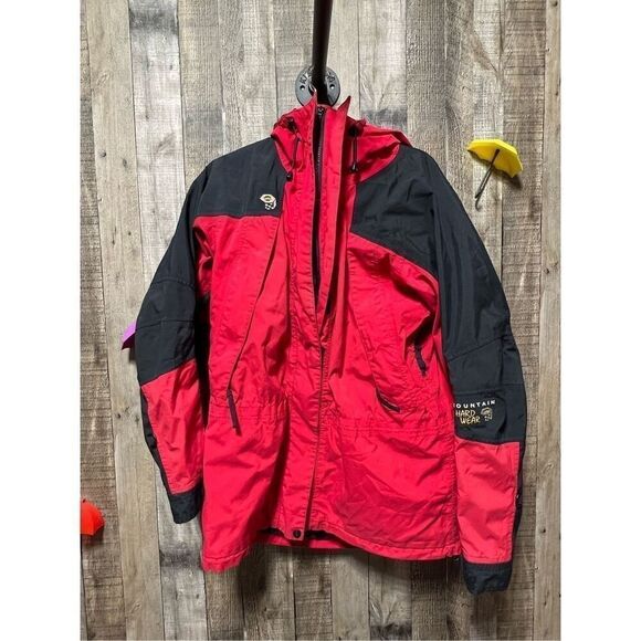 Mountain Hardwear Conduit Red and Black Coat Jacket Sz 12 - Picture 1 of 8